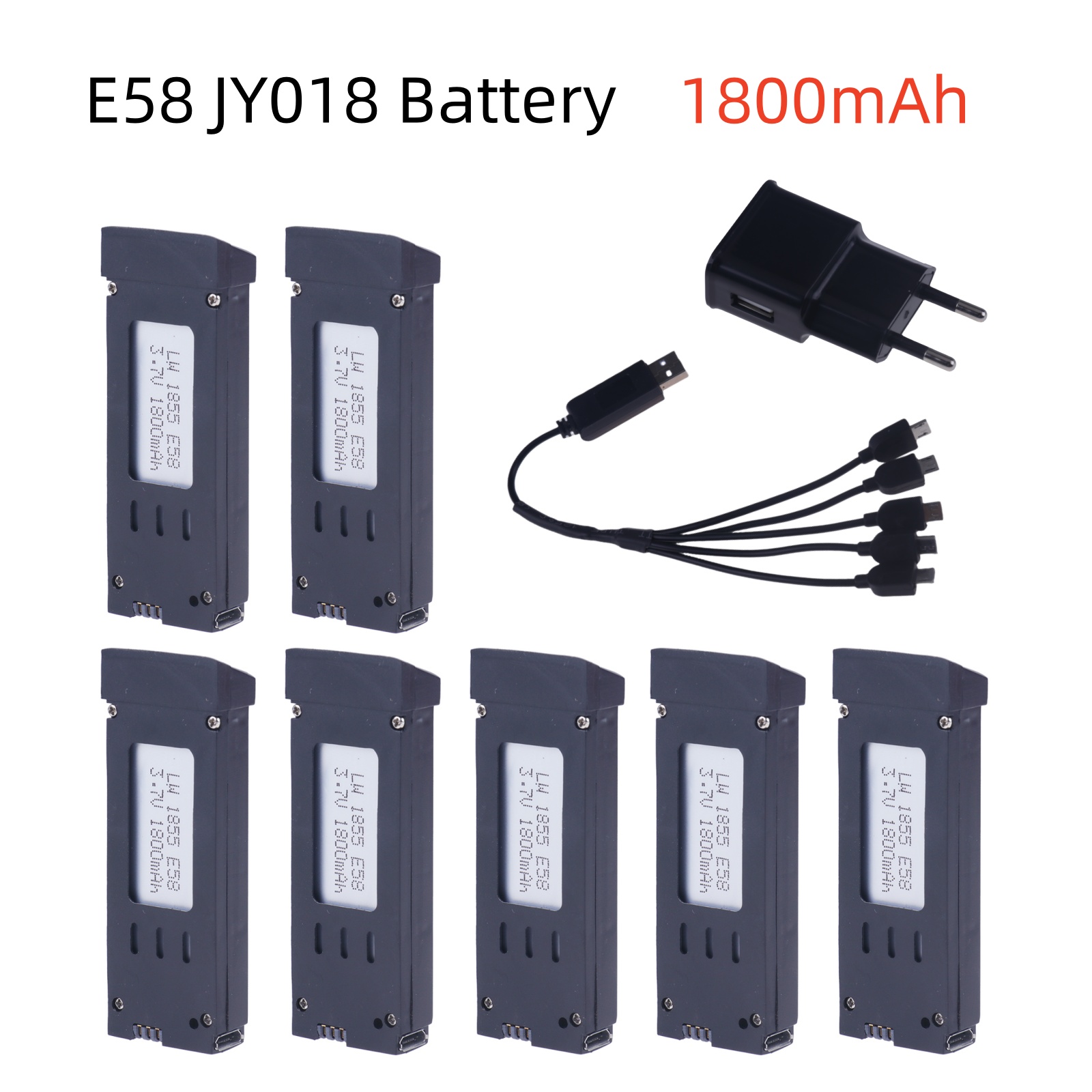 Eachine Drone E58 - 3.7V 1800mAh RC Drone bateria litowa
