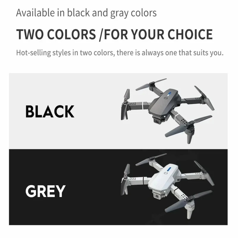 E88 Mini Dron z Kamerą 4K HD W – Drone Kit Tricopter recenzja i cena